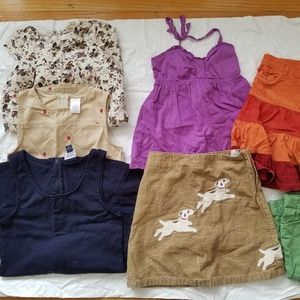 LOT girls size 7 dresses skirts summer clothes